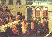 JACOPO del SELLAIO The Banquet of Ahasuerus wg china oil painting artist